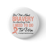 Endometrial Cancer Battle Pinback Buttons