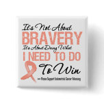 Endometrial Cancer Battle Pinback Button