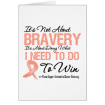 Endometrial Cancer Battle Greeting Card