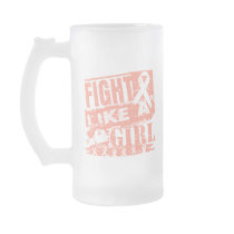 Endometrial Cancer BurnOut Fight Like a Girl Coffee Mug