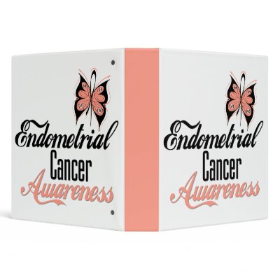 Endometrial Cancer Butterfly Medical Binder by cancerapparel