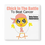 Endometrial Cancer Chick In the Battle Fridge Magnets
