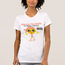 Endometrial Cancer Chick In the Battle T Shirt