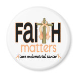 Endometrial Cancer Faith Matters Cross 1 magnets