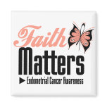 Endometrial Cancer FAITH MATTERS Refrigerator Magnets