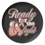 Endometrial Cancer Gloves Ready For The Fight Dinner Plate