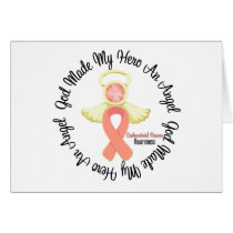 Endometrial Cancer God Made My Hero An Angel Greeting Cards
