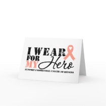 Endometrial Cancer Hero Ribbon Greeting Cards