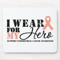 Endometrial Cancer Hero Ribbon Mouse Mat