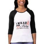 Endometrial Cancer Hero Ribbon t-shirts