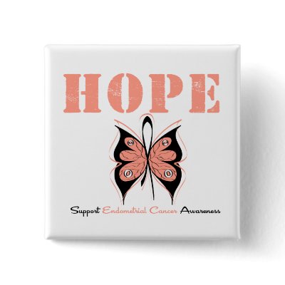 Endometrial Cancer Hope Butterfly by cancerapparel
