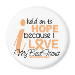 Endometrial Cancer Hope For My Best Friend magnets