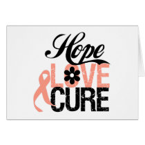Endometrial Cancer HOPE LOVE CURE Gifts Card