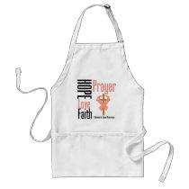 Endometrial Cancer Hope Love Faith Prayer Cross Aprons