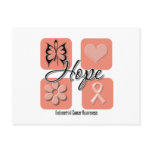 Endometrial Cancer Hope Love Inspire Awareness Post Cards