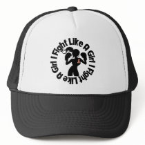 Endometrial Cancer I Fight Like A Girl Pose Hat