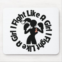 Endometrial Cancer I Fight Like A Girl Pose Mousepads