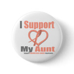 Endometrial Cancer I Support My Aunt Pinback Buttons