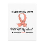 Endometrial Cancer I Support My Aunt Postcard