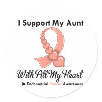 Endometrial Cancer I Support My Aunt Sticker