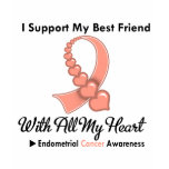 Endometrial Cancer I Support My Best Friend t-shirts