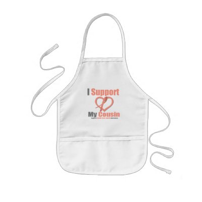 Endometrial Cancer I Support My Cousin Apron by shopforawareness