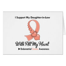 Endometrial Cancer I Support My Daughter-in-Law Card