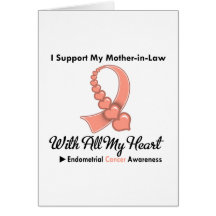 Endometrial Cancer I Support My Mother-in-Law Card
