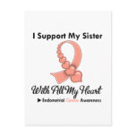 Endometrial Cancer I Support My Sister Postcard