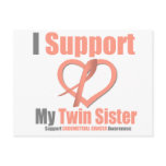 Endometrial Cancer I Support My Twin Sister Post Card