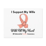 Endometrial Cancer I Support My Wife Postcards