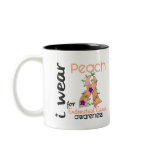 Endometrial Cancer I Wear Peach For Awareness 43 mugs
