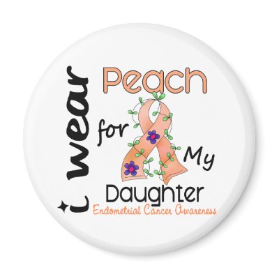 Endometrial Cancer I Wear Peach For My Daughter 43 by awarenessgifts