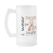 Endometrial Cancer I Wear Peach For My Daughter 43 Coffee Mugs