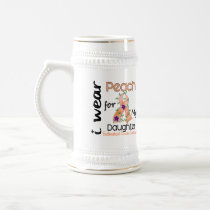 Endometrial Cancer I Wear Peach For My Daughter 43 Coffee Mugs