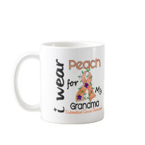 Endometrial Cancer I Wear Peach For My Grandma 43 Mugs