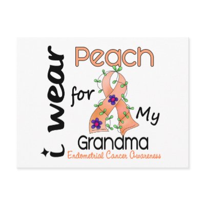 Endometrial Cancer I Wear Peach For My Grandma 43 by awarenessgifts