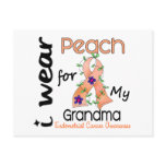 Endometrial Cancer I Wear Peach For My Grandma 43 postcards