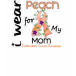 Endometrial Cancer I Wear Peach For My Mom 43 t-shirts