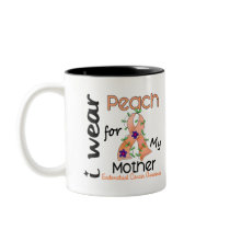 Endometrial Cancer I Wear Peach For My Mother 43 Mug