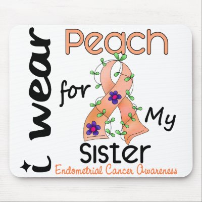 Endometrial Cancer I Wear Peach For My Sister 43 by awarenessgifts