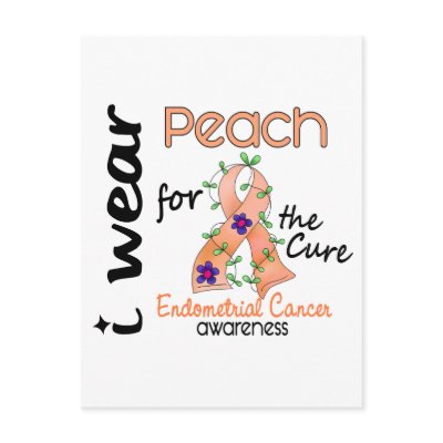 Endometrial Cancer I Wear Peach For The Cure 43 by awarenessgifts