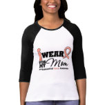 Endometrial Cancer I Wear Peach Ribbon For My Mom t-shirts