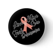 Endometrial Cancer Love Hope Determination Pinback Buttons