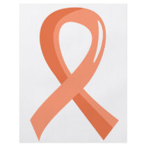 Endometrial Cancer Peach Ribbon 3 Flyer Design
