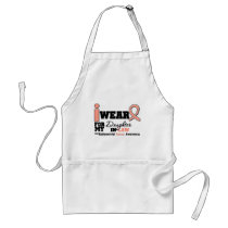 Endometrial Cancer Peach Ribbon Daughter-In-Law Apron