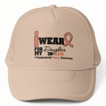 Endometrial Cancer Peach Ribbon Daughter-In-Law Hats