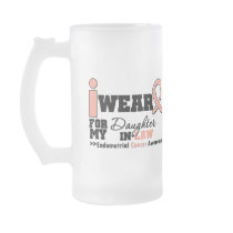 Endometrial Cancer Peach Ribbon Daughter-In-Law Coffee Mug