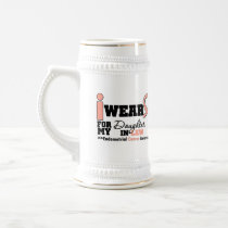 Endometrial Cancer Peach Ribbon Daughter-In-Law Coffee Mugs