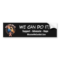 Endometrial Cancer Rosie The Riveter We Can Do It Bumper Sticker